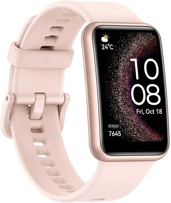 HUAWEI WATCH FIT SE Smartwatch for men women, iOS & Android, Up to 9 Days Battery Life- Fitness Tracker AMOLED Screen - Activity Tracker - Health Monitor & Sports Tracker- Pink