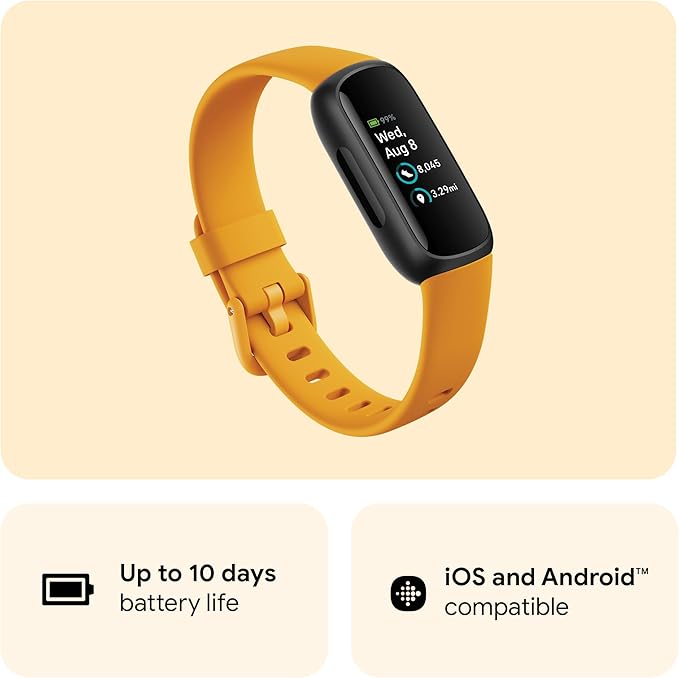 Google Fitbit Inspire 3 Activity Tracker with 6-months Premium Membership Included, up to 10 days battery life and Daily Readiness Score