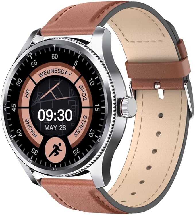 TOOBUR Smart Watch Men Women Alexa Built-in, Answer Make Call, IP68 Waterproof, Heart Rate/Step Counter/Sleep Tracker/100 Sports Run Swim, Fitness Sport Watch Compatible Android iOS, Metal Bezel