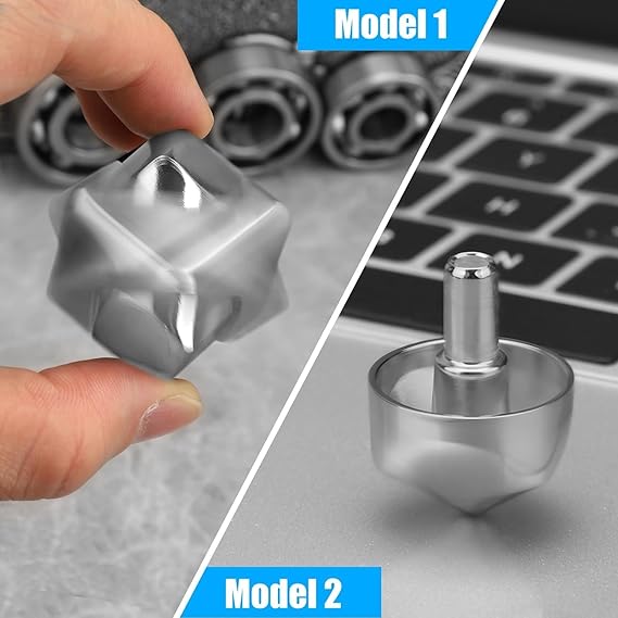 Infinity Fidget Cube, 2 in 1 Fidget Spinner Toy for Kids Adults, Metal Transformable Fidget Block, Office Desk Toy Gadget, Stress Relief Birthday Christmas Stocking Stuffer Gift for Boys Girls