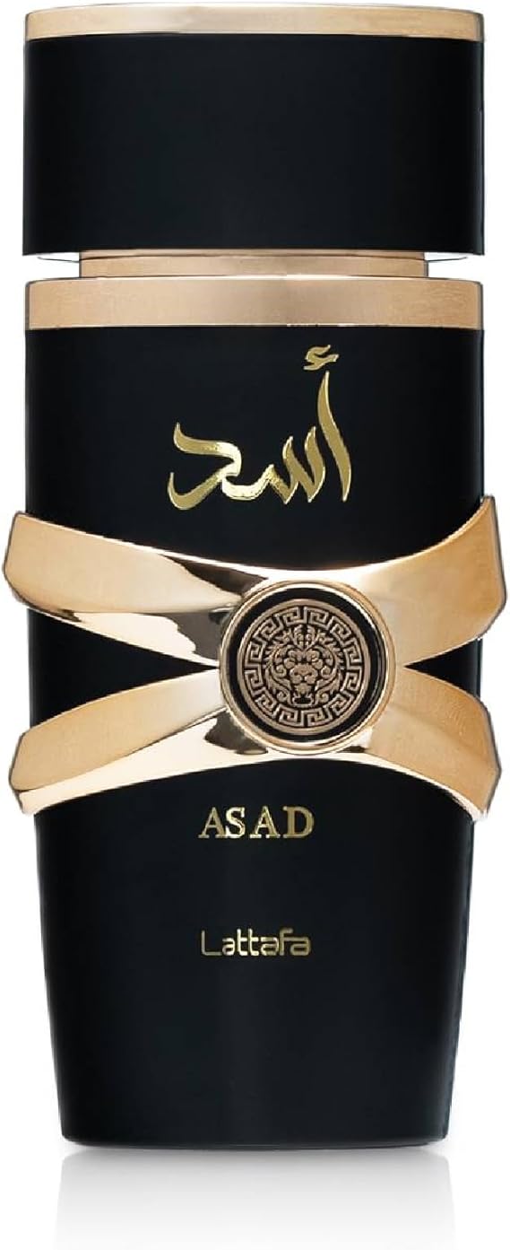 Lattafa Asad Premium Perfume Refreshing Oud and Musk Fragrances Eau De Parfum 100 ml Perfume for Unisex (Pack of 1), 100 ml (Pack of 1)