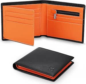 Wallets Slim Genuine Leather RFID Blocking Wallet with 11 Card Holder, 2 banknote
