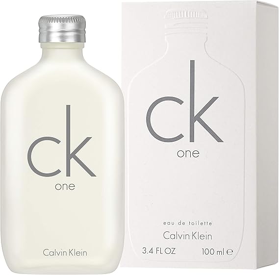 CALVIN KLEIN CK One - Unisex Eau de Toilette for All - Citrus & Aromatic Fragrance with Notes of Green Tea, Nutmeg and Musk - Medium Longevity - 100ml