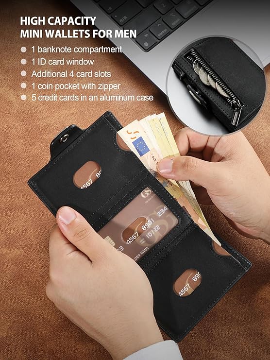 GSG SINCE 1998 Men's Wallet RFID Blocking Leather Wallet for Men