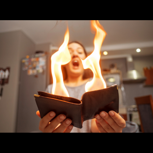 Big Flame Magician Wallet - Fire Trick Wallet